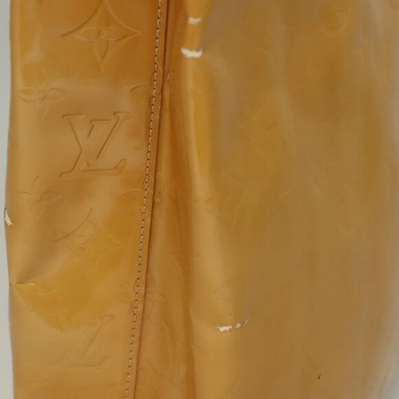 LOUIS VUITTON Monogram Vernis Reade MM Hand Bag Beige - Picture 13 of 16